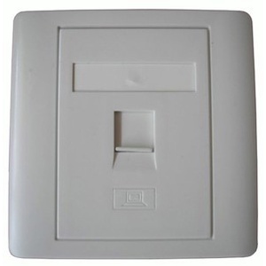 Faceplate 1Hole Support Modular RJ45 &amp; RJ11