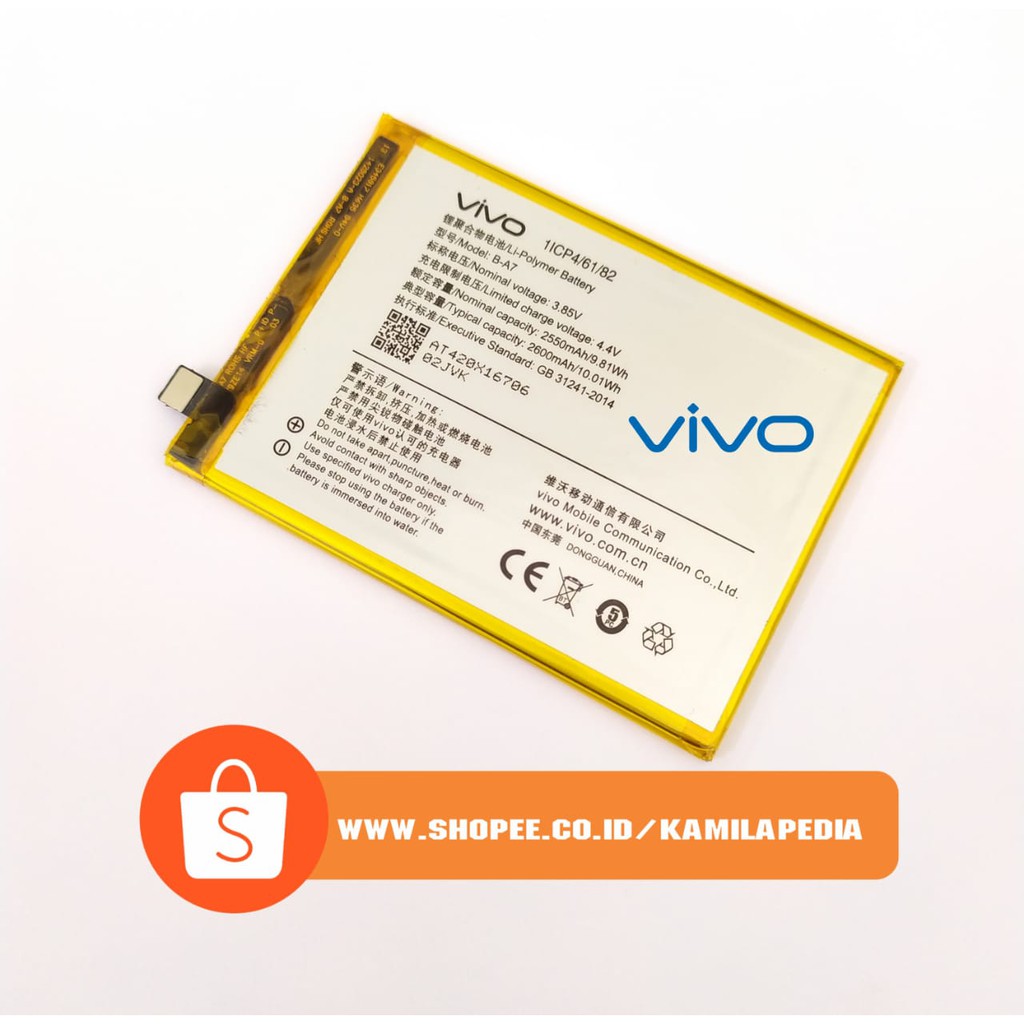 Baterai Vivo V3 A7 Original / Baterai Original Vivo V3-A7 / Baterai Vivo Original Murah