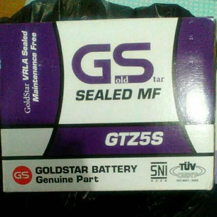 Mantab Aki Motor Gs Gold Star Gtz5S Sparepart Mobil Aki Dan