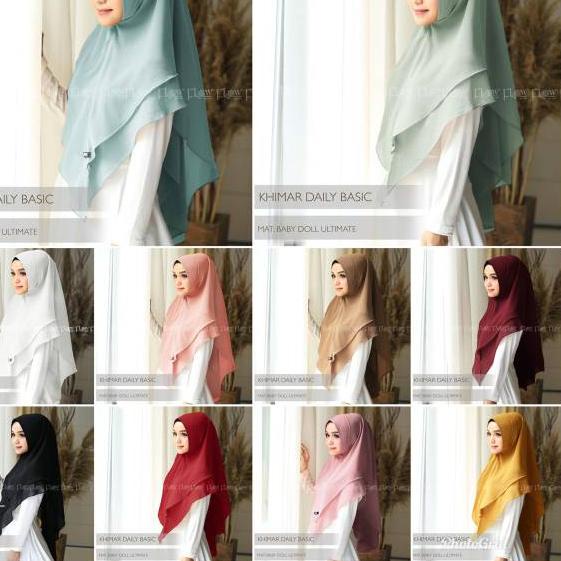 ✎ KHIMAR DAILY BASIC Baby Doll Original Flow Idea だ