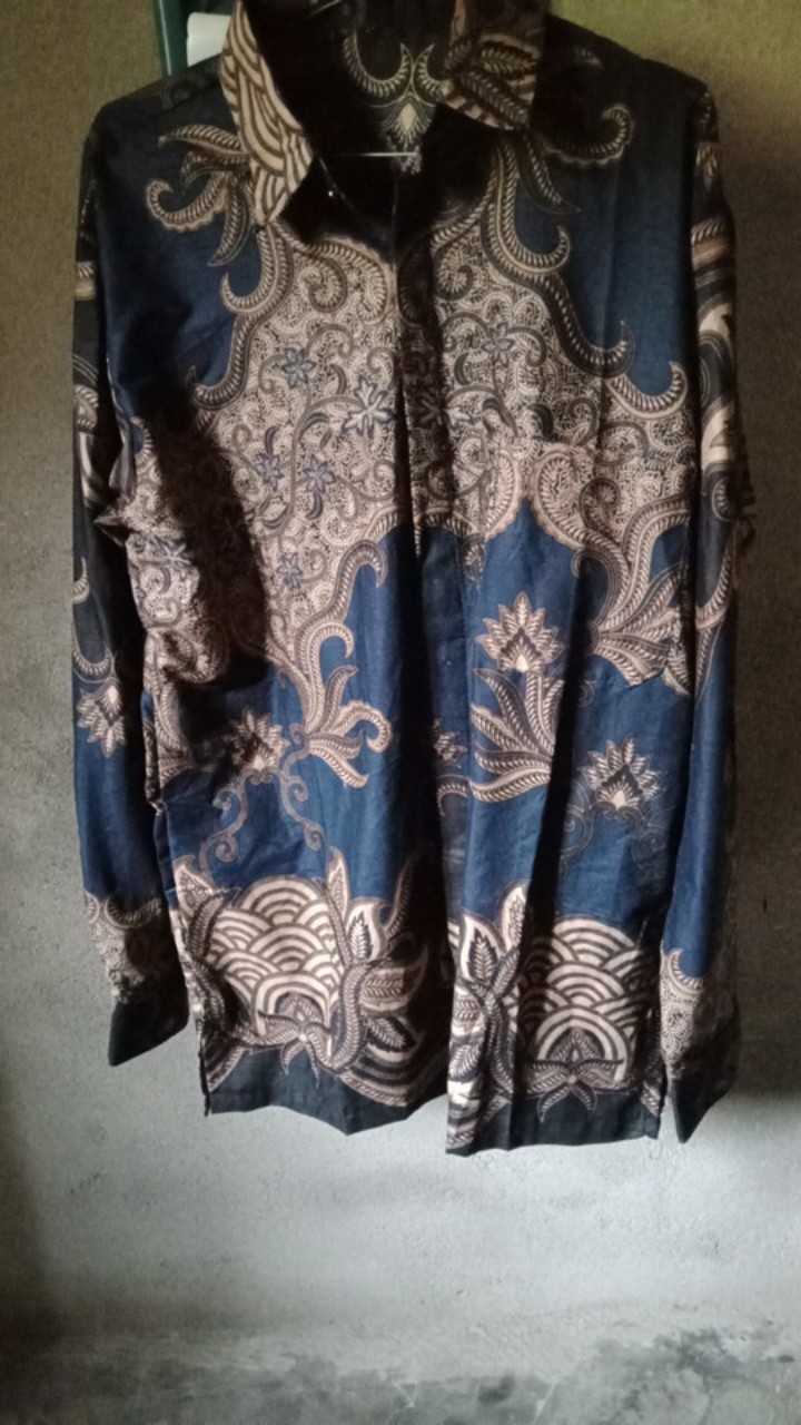 Baju Batik Pria Slimfit Big Size M L Xl Xxl Atasan Kemeja Batik Lengan Panjang Original
