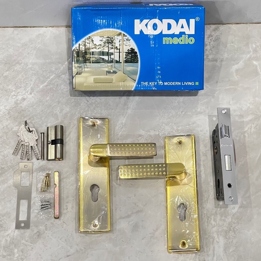 BIG PROMO CUCI GUDANG Gagang Pintu Kodai MEDIO / Kunci Pintu Kodai / SET Handle Pintu Kodai Medio