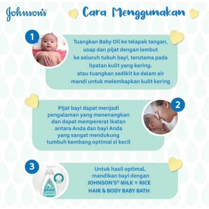 Johnsons Baby Oil 200/125ml