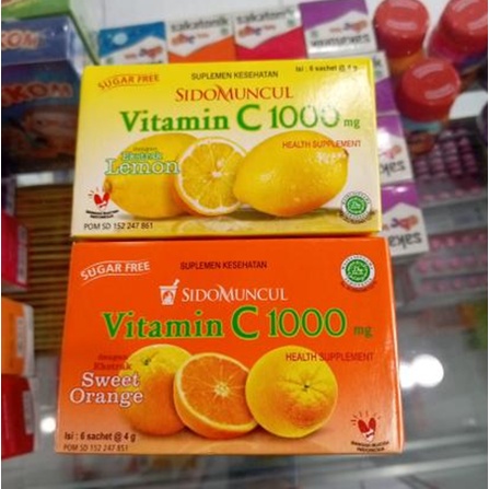 VITAMIN C 1000 SIDOMUNCUL RASA JERUK & LEMON