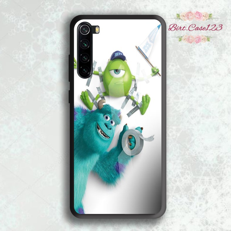 Case casing softcase silikon Gambar MONSTER INC back case glass samsung j2prime j3 j5 a01 a51 etc