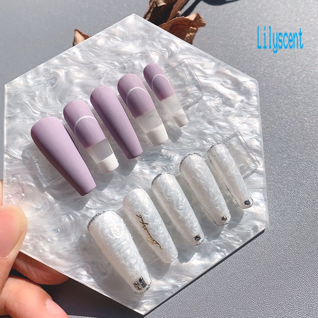 Lily Palet Display Warna Kutek Bentuk Kerang Untuk Manicure