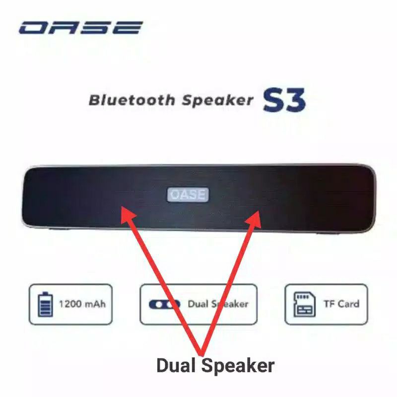 [COD] VROFFSTORE OLIKE SPEAKER BLUETOOTH S7 Speaker SoundBar Bluetooth 5.3 Long Lasting Battery