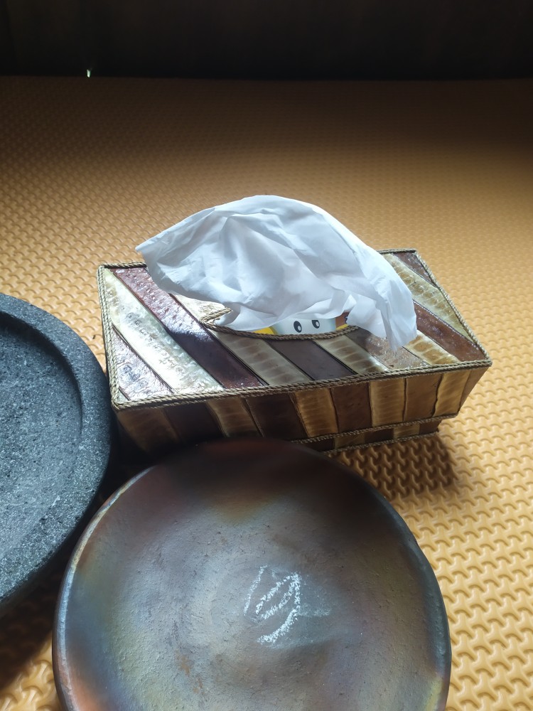 Kotak Tisu / Tempat Tissue Lamtoro Etnik 24x12x7.5 Cm - Natural