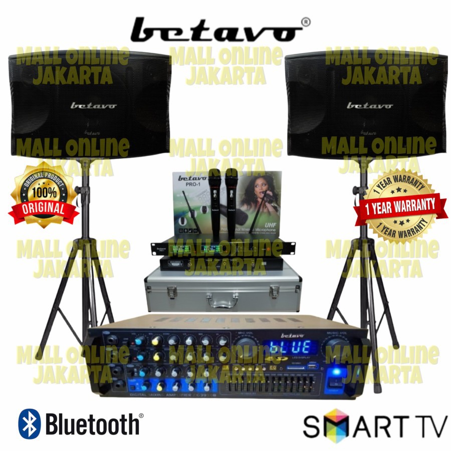 Paket Karaoke Betavo 10 inch Fullset Original Sound system