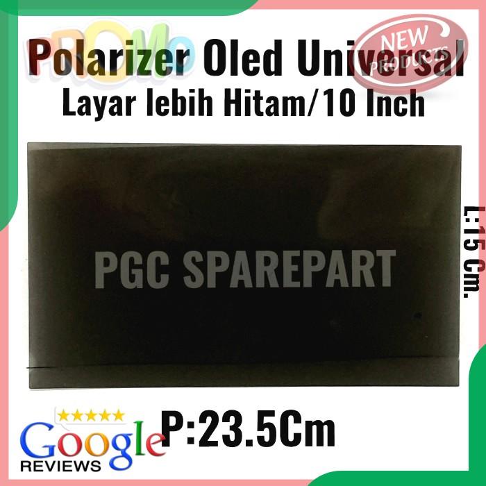 SPAREPART HP UNIVERSAL PLASTIK POLARIZER OLED LAYAR LEBIH HITAM 10INCH UNIVERSAL TERLENGKAP