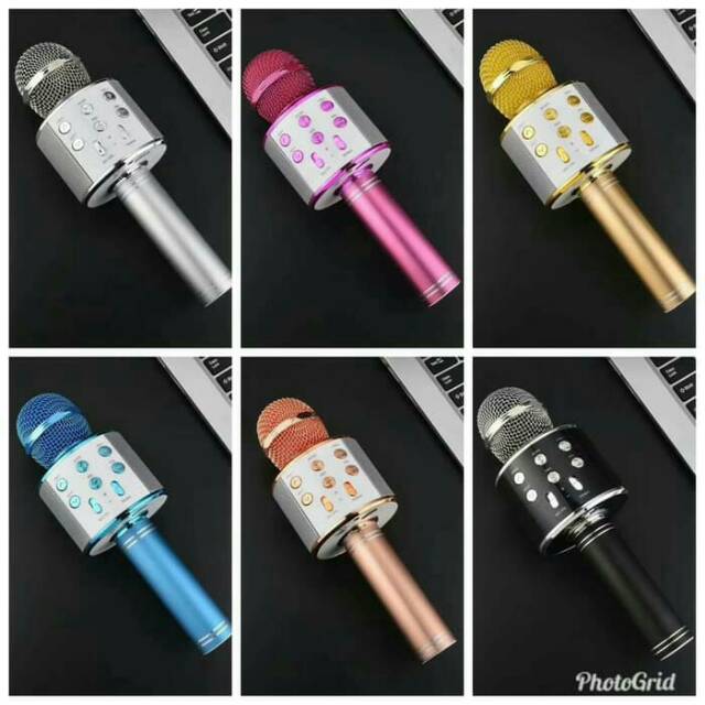 MIC KARAOKE MIKROFON WIRALESS NLUETOOLH MIC SMULE