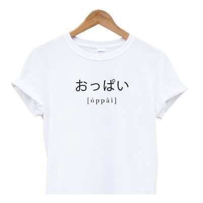 Tshirt Oppai Kanji Japan