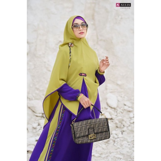 PROMO SET GAMIS AULIA FASHION ORGINAL ANNASYA VIOLET AVOCADO TERBARU