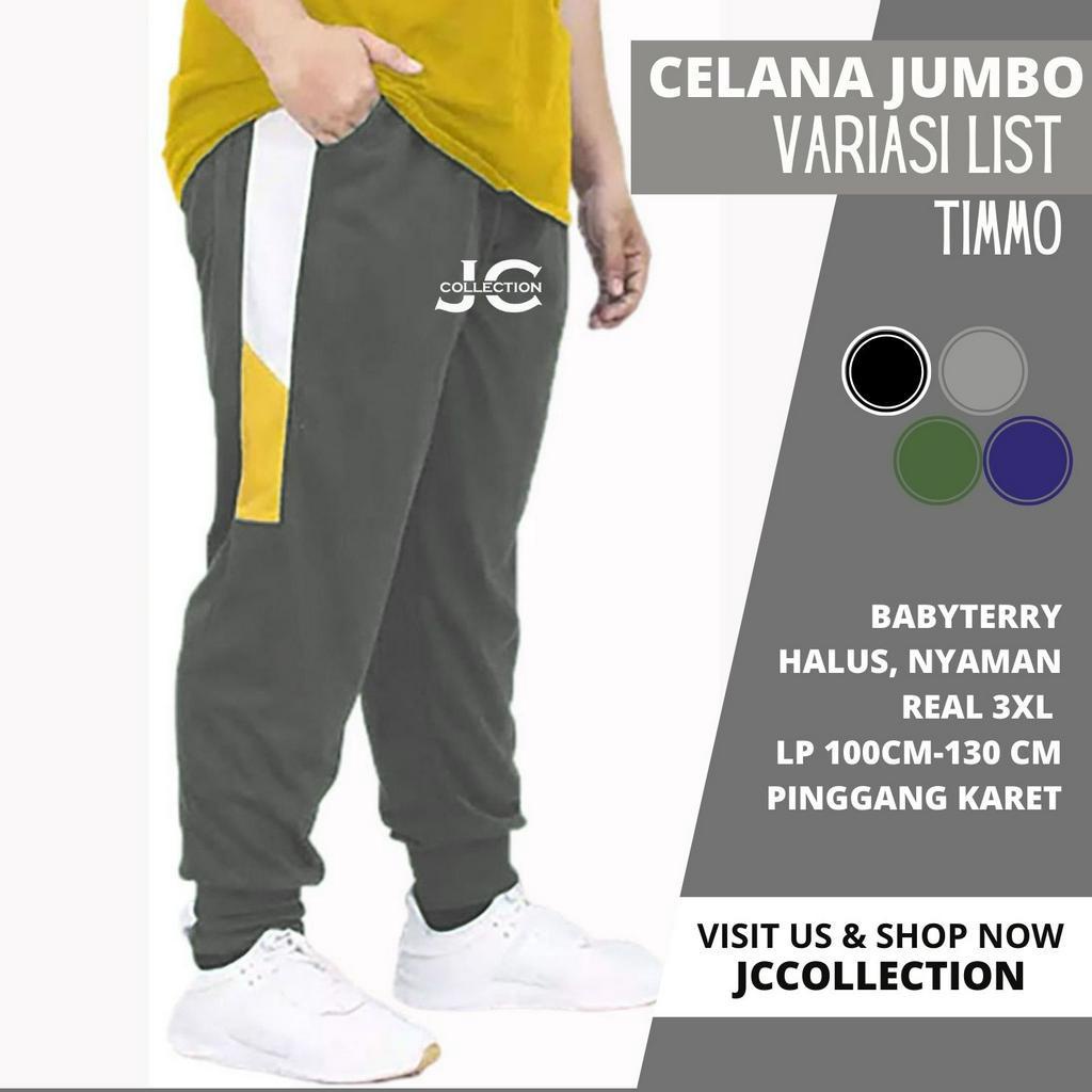 Celana Pria Jumbo Jogger Big Size 3XL  Timotthy / Celana Panjang pria Big Size 3XL JCCollections