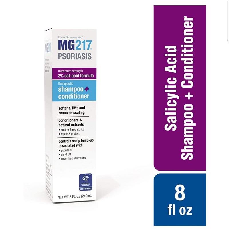 MG217 Psoriasis 3% Salicylic Acid Shampoo + Conditioner 240 ML