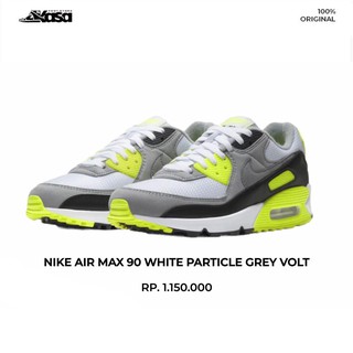 white and neon green air max