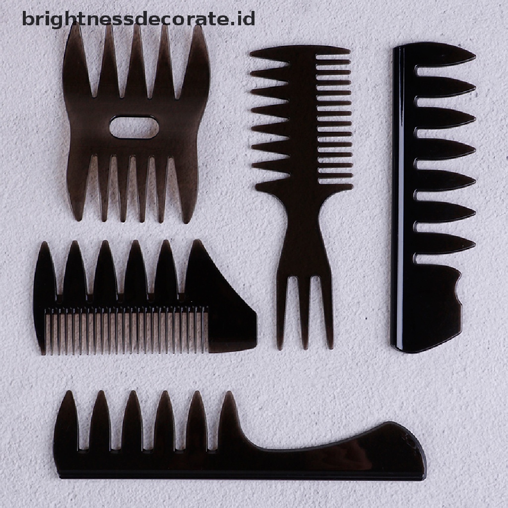 [birth] Oil Hair Comb Wide Teeth Hair Comb Classic Oil Slick Styling Hair Brush For Men [ID]