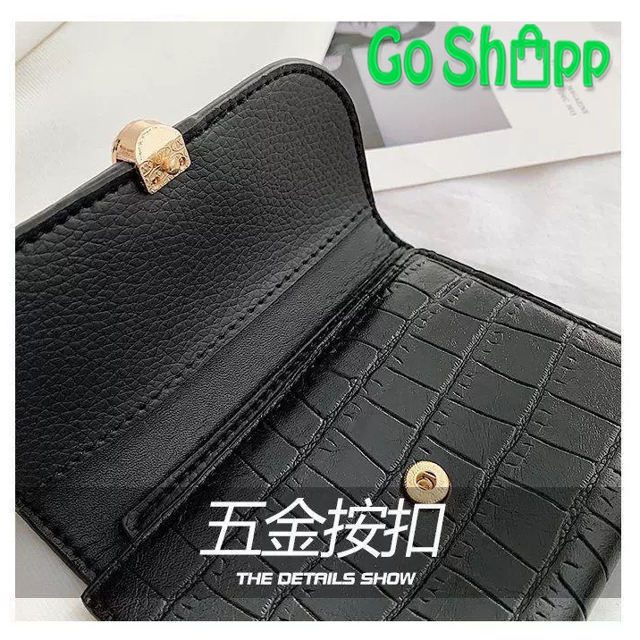 Dompet Lipat Wanita Kulit Croco - Dompet Fashion Wanita - Dompet Wanita Import Premium - Dompet Wanita Fashion Korea [PD14]