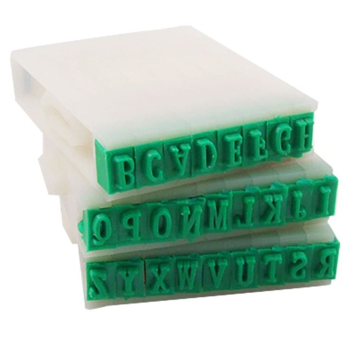 

Buruan 26-Letters English Alphabet Plastic Stamp Set Bagus