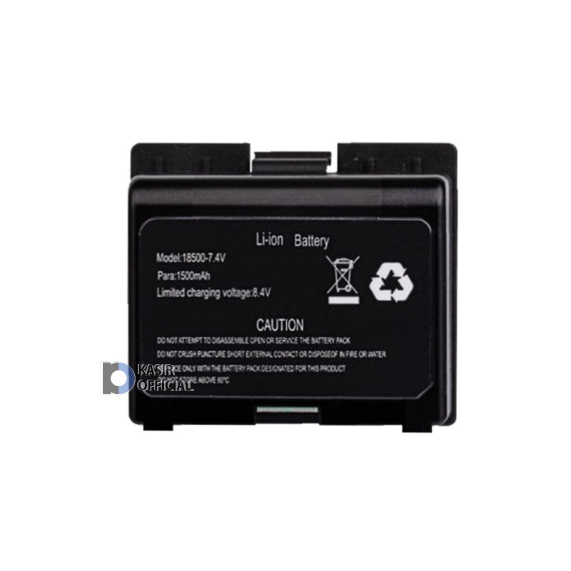 Baterai Printer Thermal 1500 mAh Model 18500-7.4V 58B rechargeable li-ion untuk EPPOS V2 EPX583 58B 