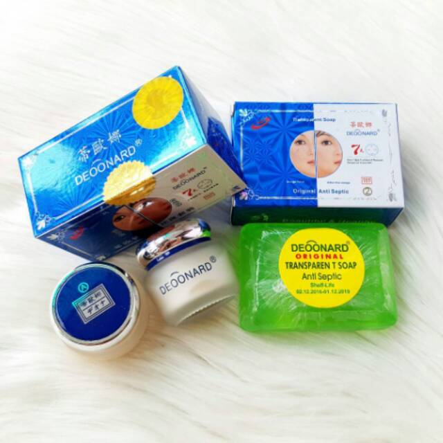 Cream Deoonard Set Biru plus sabun 20gr