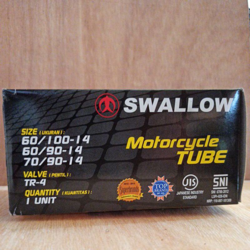 Ban Dalam Motor Matic Swallow ukuran 60/100-14 60/90-14 ring 14