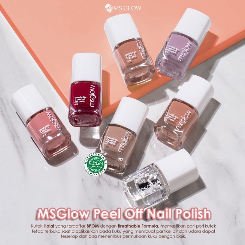 Peel Off Nail Polish, Kutek Halal & Wudhu friendly