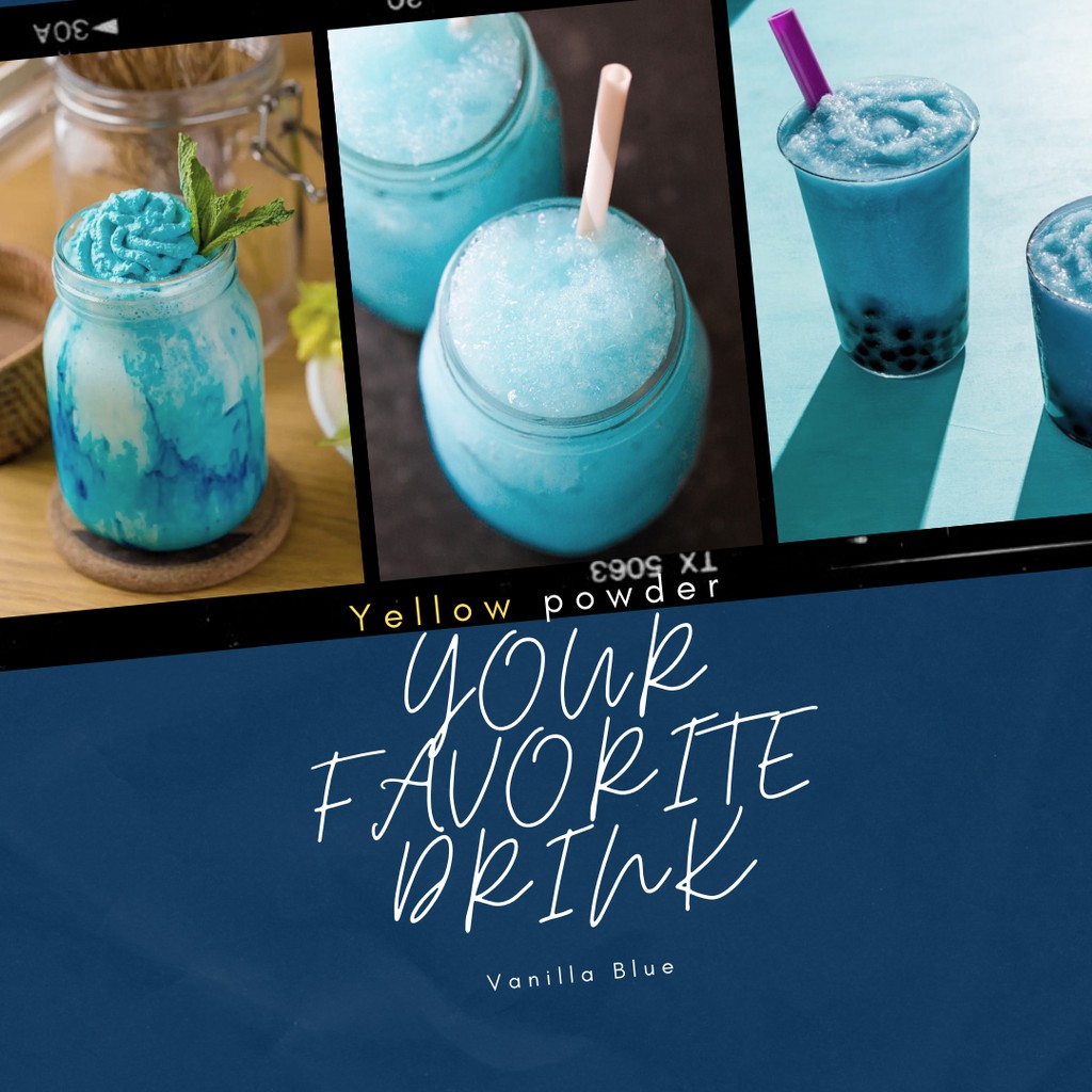 

BUBUK MINUMAN VANILLA BLUE POWDER DRINK 1KG/Bubuk Minuman rasa Vanilla Blue / vanilla powder