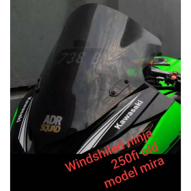 WINDSHIELD NINJA 250 FI OLD  MODEL MRA VISOR NINJA 250  FI LAMA MODEL MRA