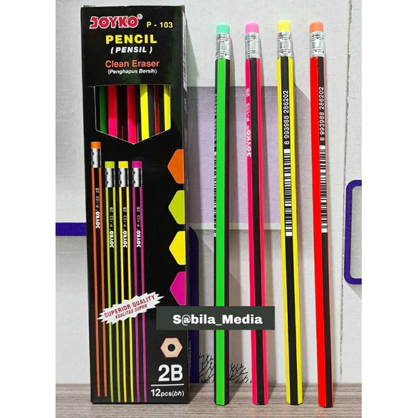 

Pensil joyko ada penghapus diatas