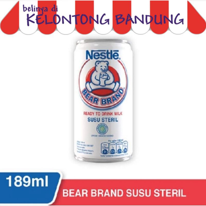 

Bearbrand 189 ml Susu Sapi Beruang Steril Kaleng satuan