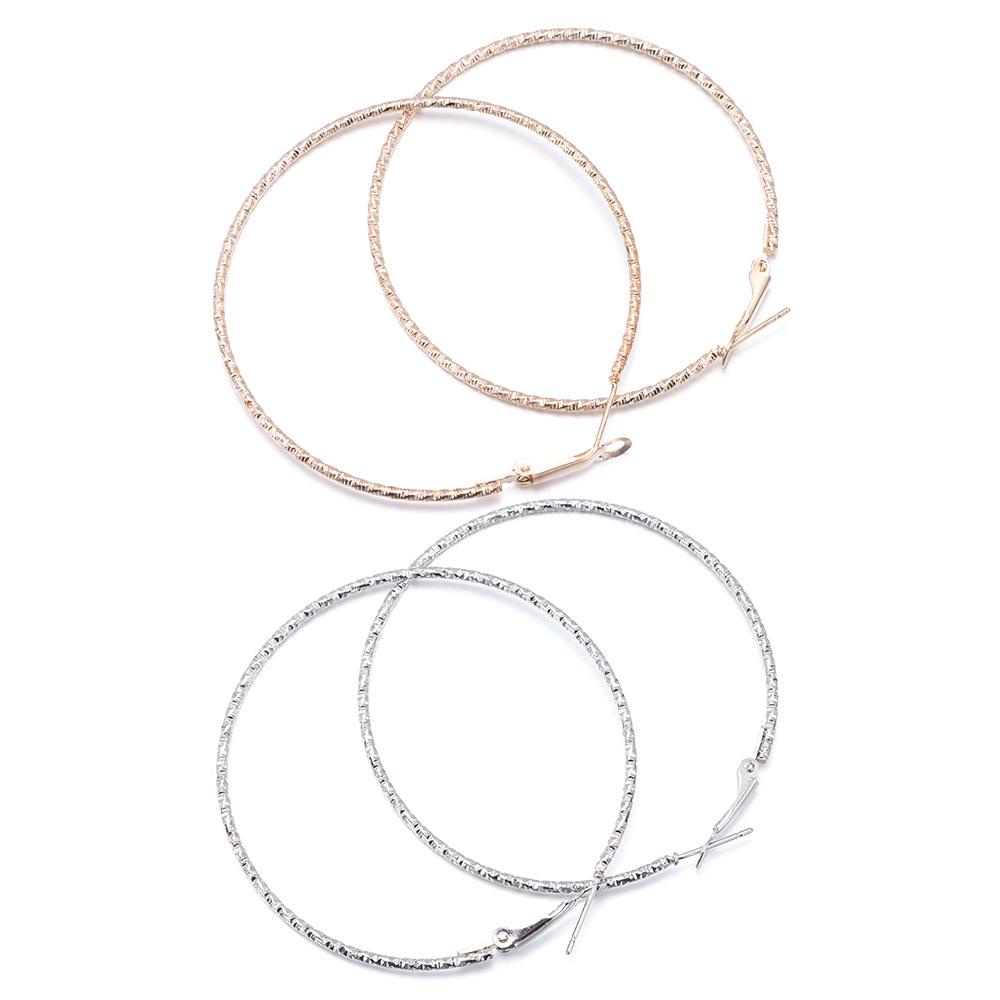 Lily Anting Lingkaran Besar Hadiah Fashion Geometris Shiny Print