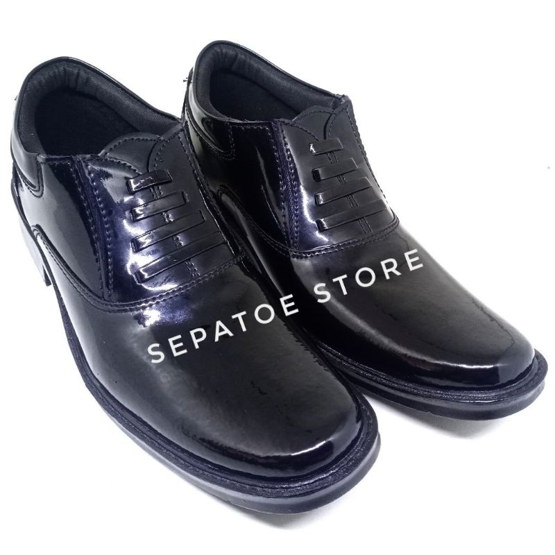 Sepatu Pdh 02 Elastis Kilap Pdh TNI Polri Polisi Satpam Security SEPATU PDH TNI POLRI POLISI SATPAM SECURITY