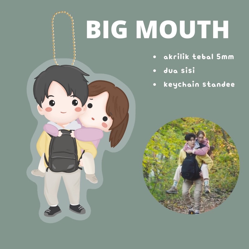 Big Mouth Keychain | Big mouth Kdrama fankit | Tomorrow Kdrama Keychain