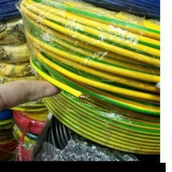 Kabel Grounding Tunggal NYA 2.5 mm kuning hijau