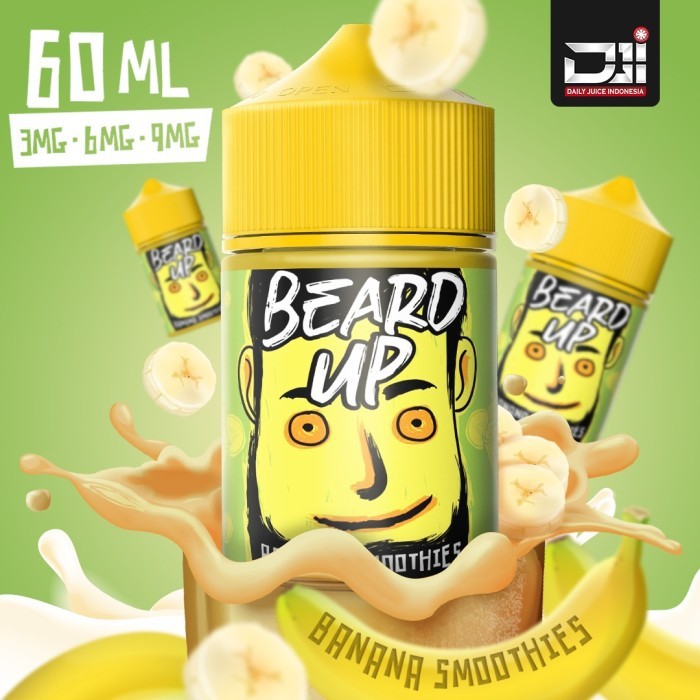 Liquid Beard Up serires 60ML 3&amp;6&amp;9Mg By Daily Juice Indonesia Berpita Cukai