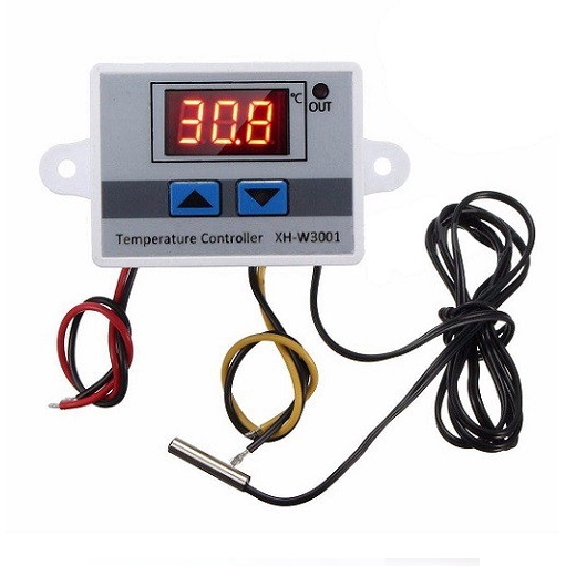 Digital Thermostat W3001 Temperature Termostat Suhu Panas Dingin 220V Listrik Mesin Tetas Telur Plus Box Casing