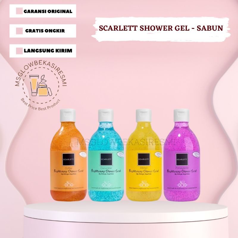 MGBR -  scarlett Whitening Shower Scrub / Sabun Mandi Scarlett SCARLETT Whitening Shower Scrub by Fe