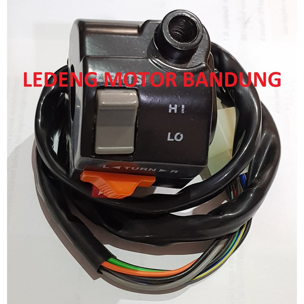 Saklar Kiri Kaze Kawasaki 8 Kabel Switch Tombol Klakson Sen Lampu Dim Lokal