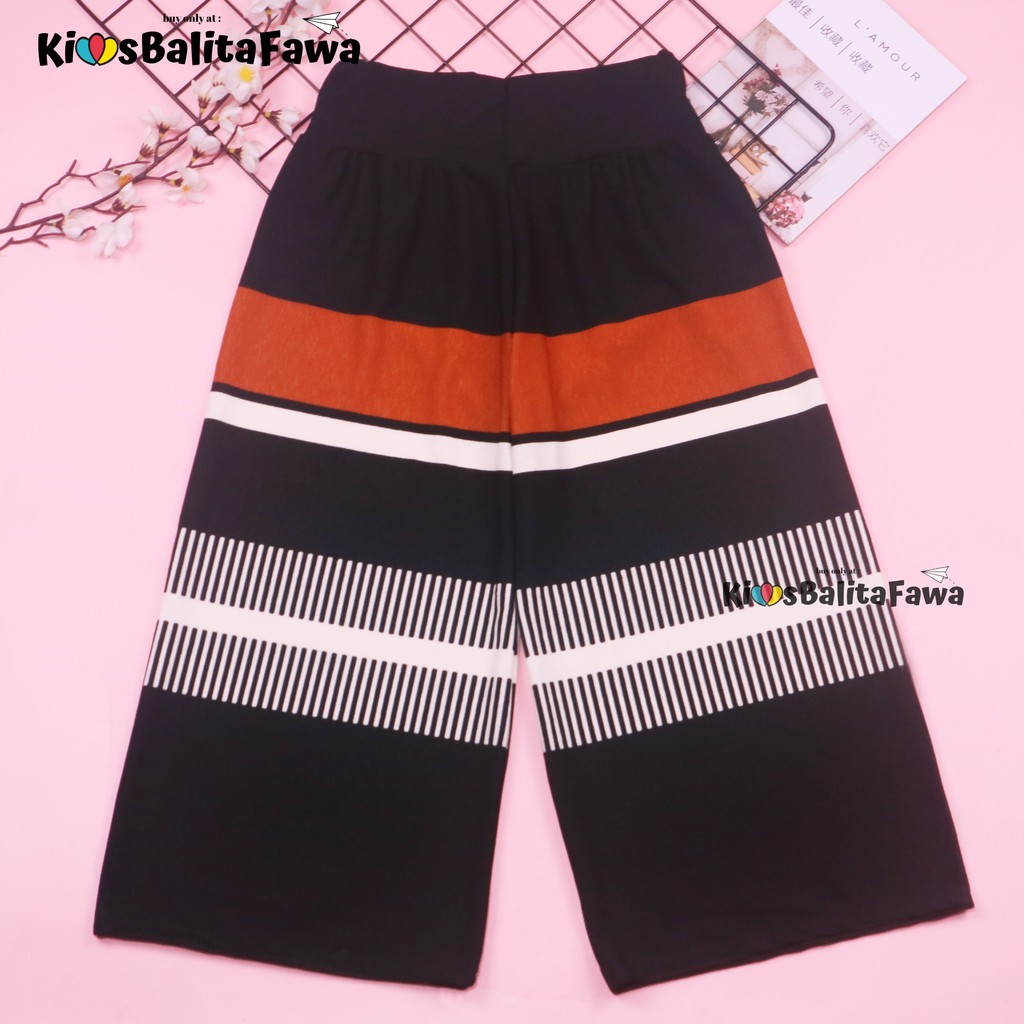 [MOTIF] Kulot Sasa 10-12 tahun / Panjang Cullotes Pants Adem Bawahan Harian Anak Perempuan Cewek 7/8