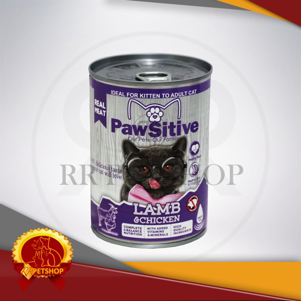 Pawsitive Makanan Basah Wet Food Anak Kucing Dewasa Kaleng 400 Gram