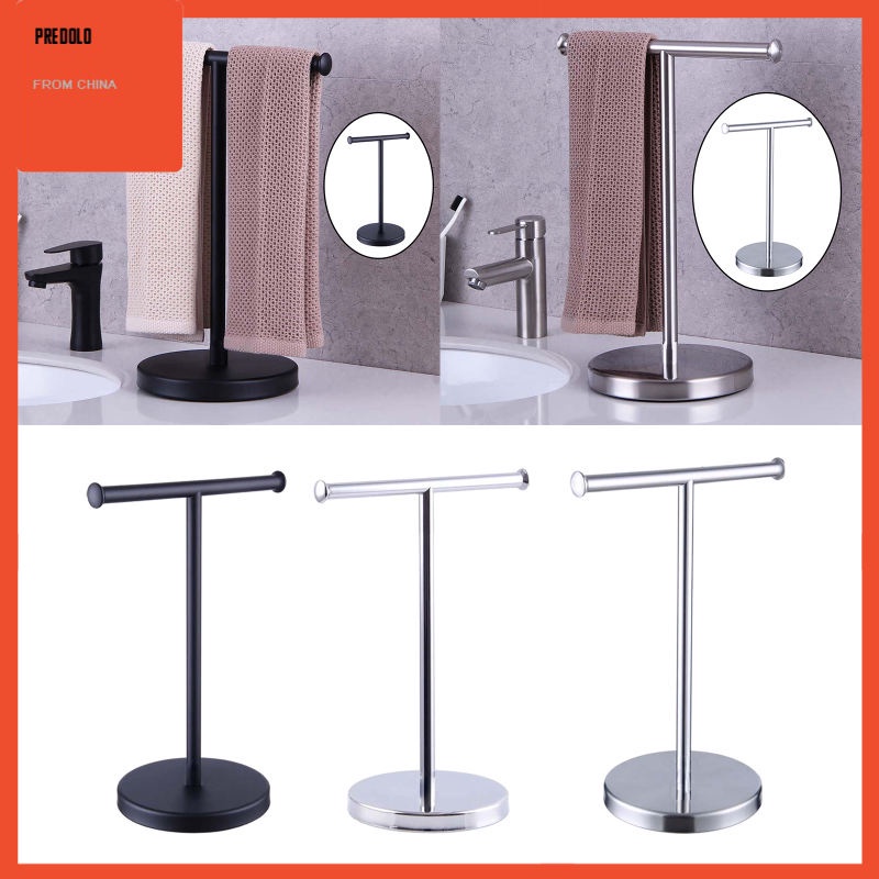 [In Stock] Stainless Steel T Shape Towel Holder Stand Towel Rack for Home Bathroom