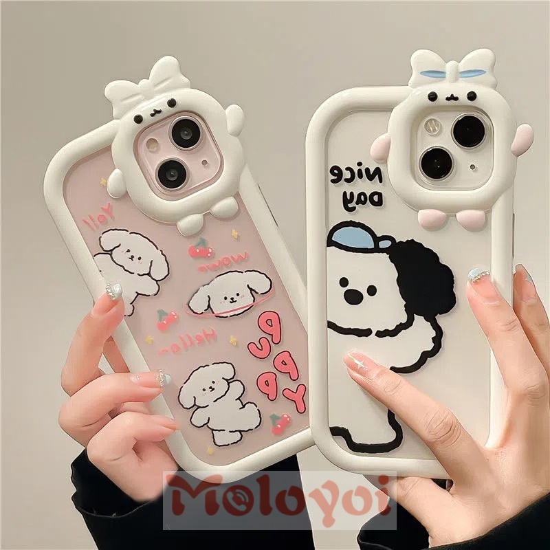 Soft Case Bahan TPU Motif Kartun Anjing Untuk IPhone 11 Pro MAX 7 8 6 6S 14 Plus 13 12 14 Pro MAX 11 XR X XS MAX SE 2020