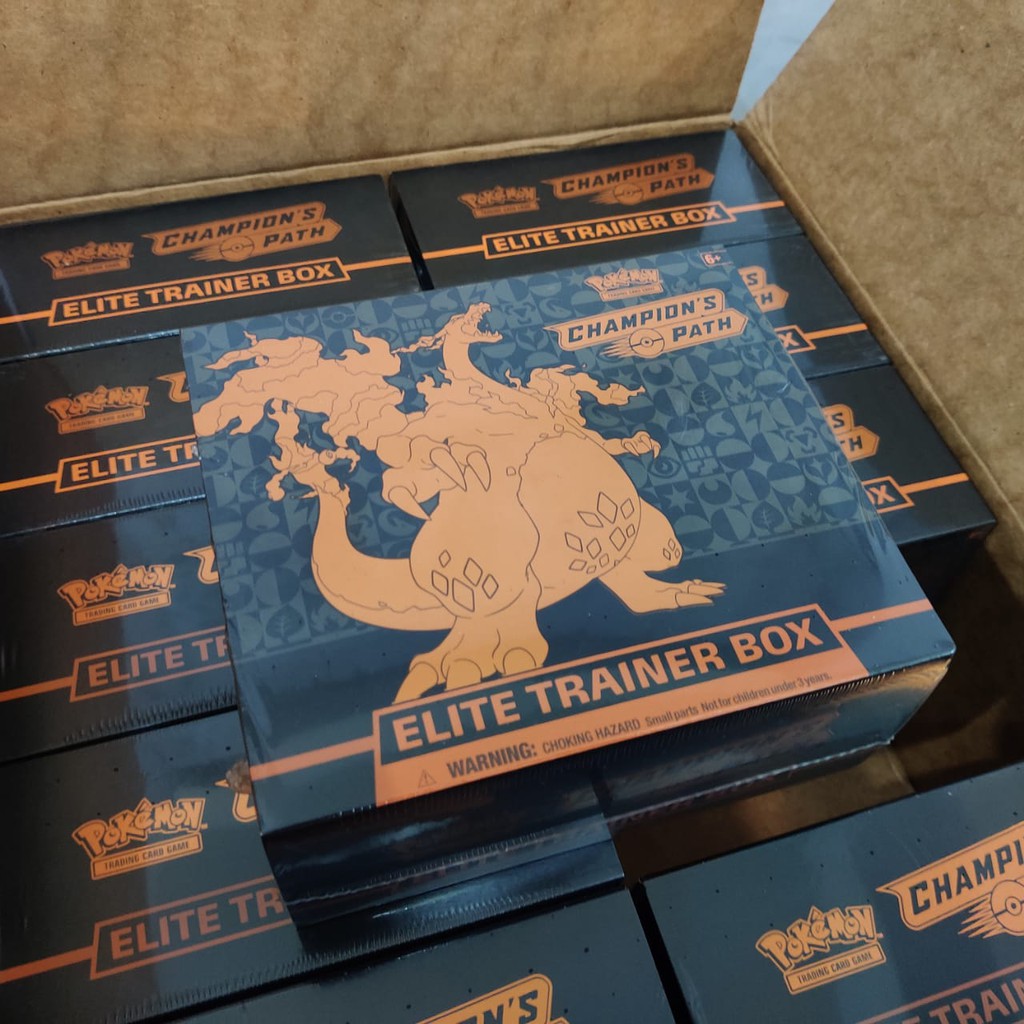 Champion's Path Elite Trainer Box - Champion Path ETB Pokemon Original - Charizard