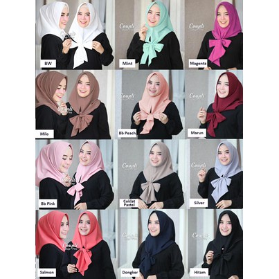 Jilbab Kerudung Coupli Pita Slup Hijab Instan