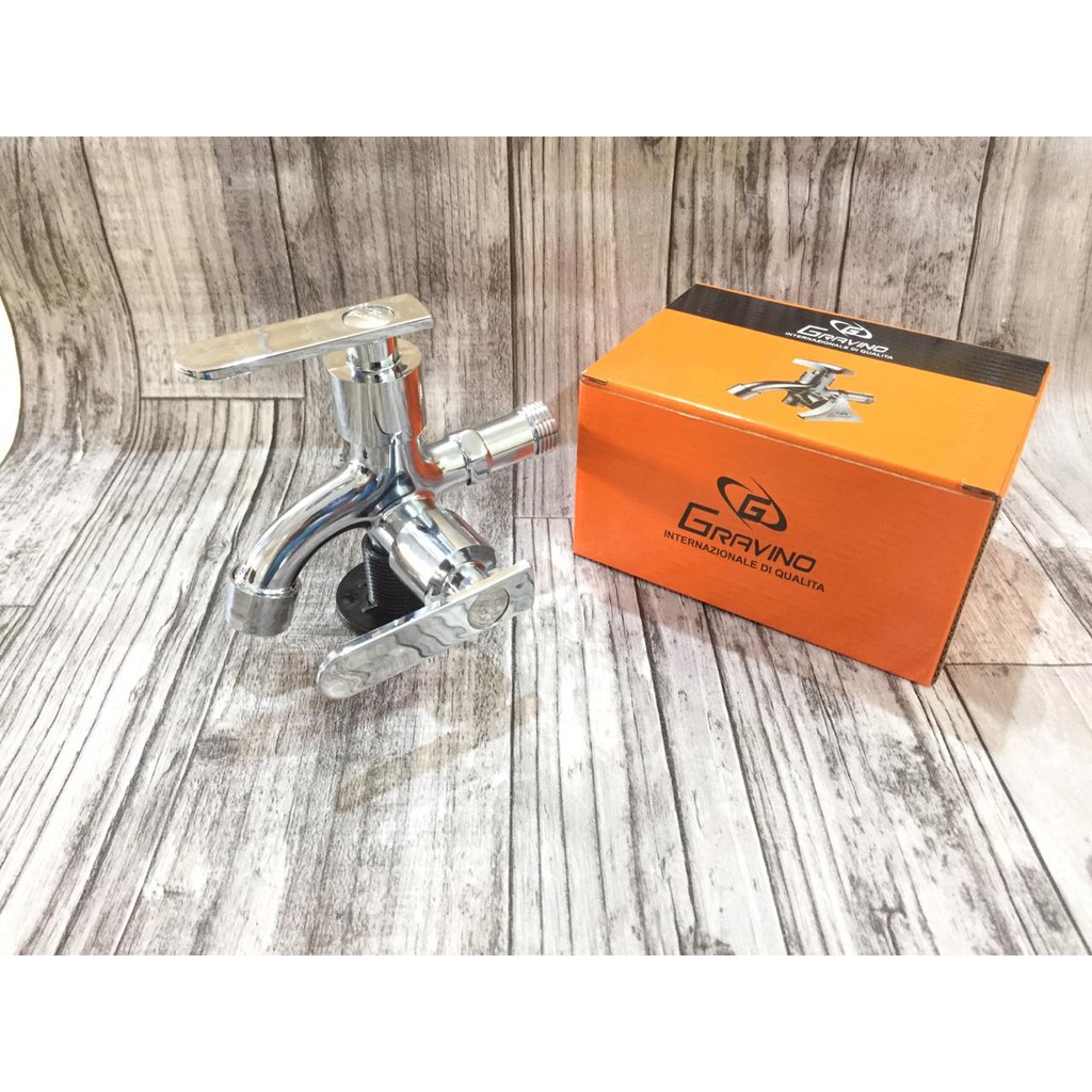 Kran Cabang Shower Gravino Keran Double Stainless