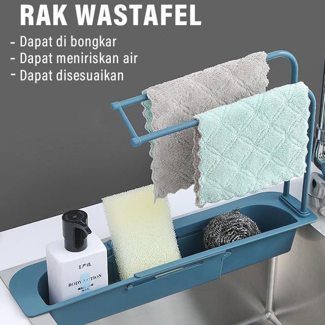 Rak Gantung Wastafel Penyimpanan Spons Cuci Piring Sabun Kitchen sink shelf SOSOYO