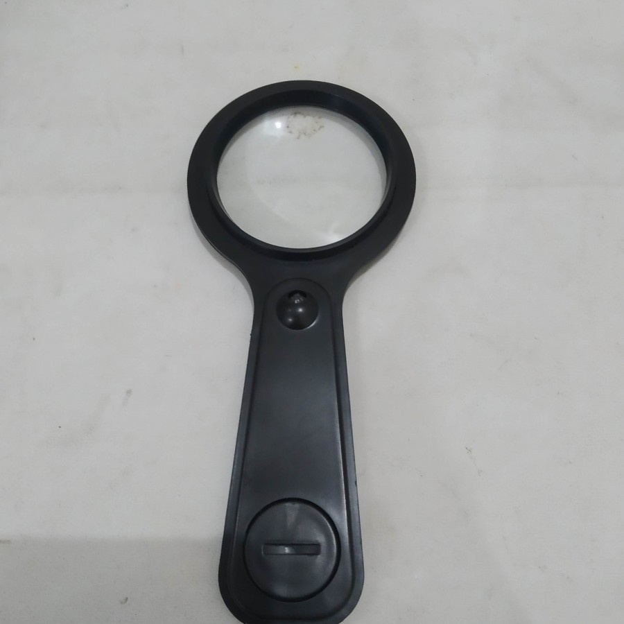 Kaca Pembesar magnifying glass loupe dengan lampu led