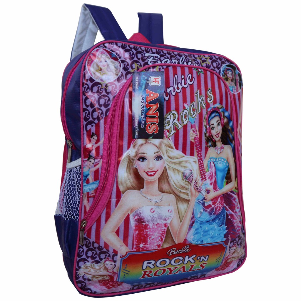 Tas Ransel Backpack Cewek Barbie Ungu Cantik Imut