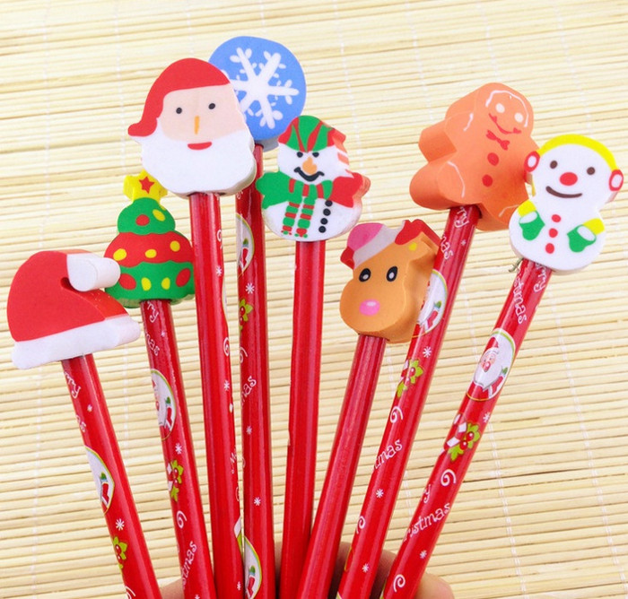 

Pensil Unik / Lucu Dengan Penghapus Motif Hari Natal